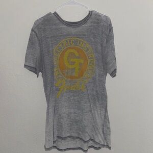 vintage grey y2k fashion Lucky Brand slim shirt GT short sleeve top graphic tee